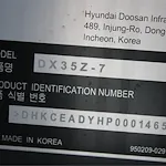 2022 DOOSAN DX35Z-7