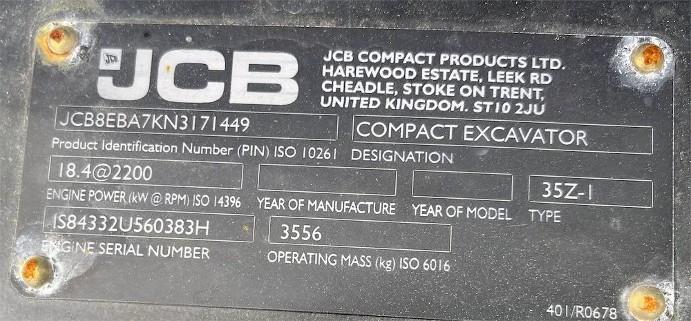 JCB 35Z-1