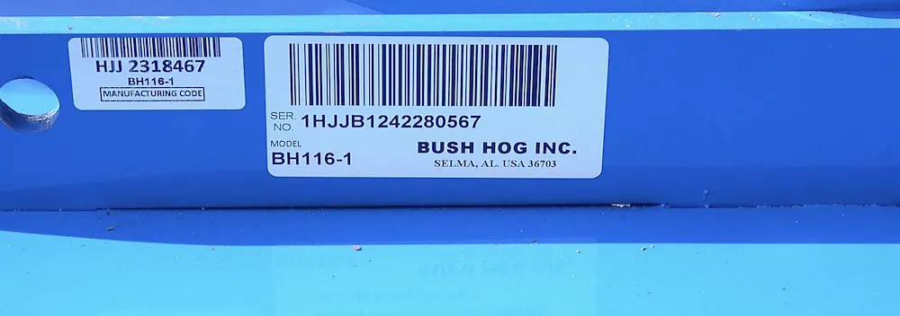  BUSH HOG BH116