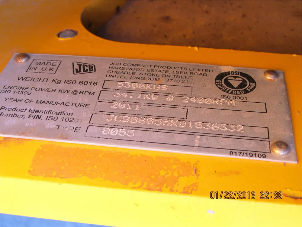 2011 JCB 8055 RTS
