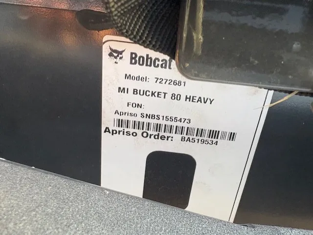 2026 BOBCAT 80" HEAVY DUTY BUCKET