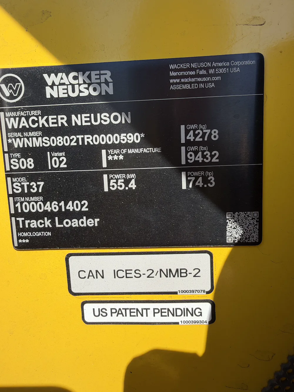 2026 WACKER NEUSON ST37