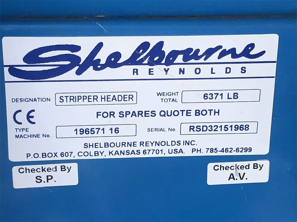 2015 SHELBOURNE REYNOLDS RSD32