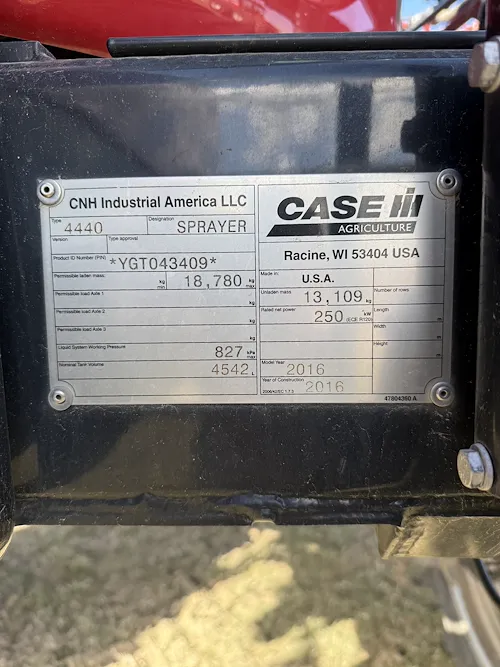 2016 CASE IH PATRIOT 4440