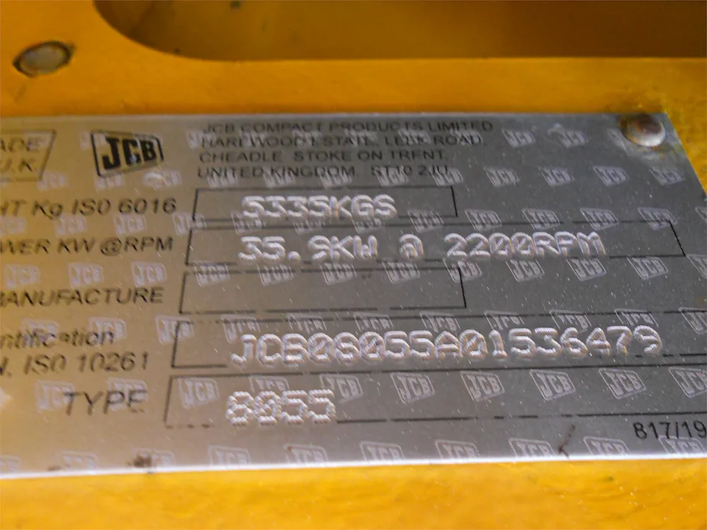 2012 JCB 8055 RTS
