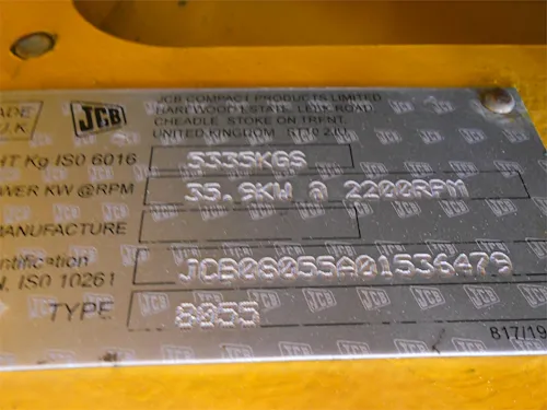 2012 JCB 8055 RTS