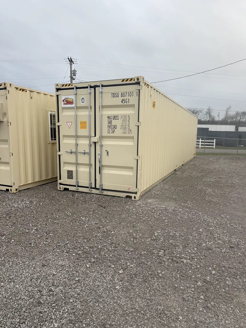  CHINA EASTERN CONTAINERS 20' X 96"